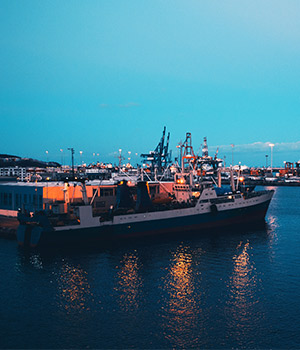 Ship in Marina